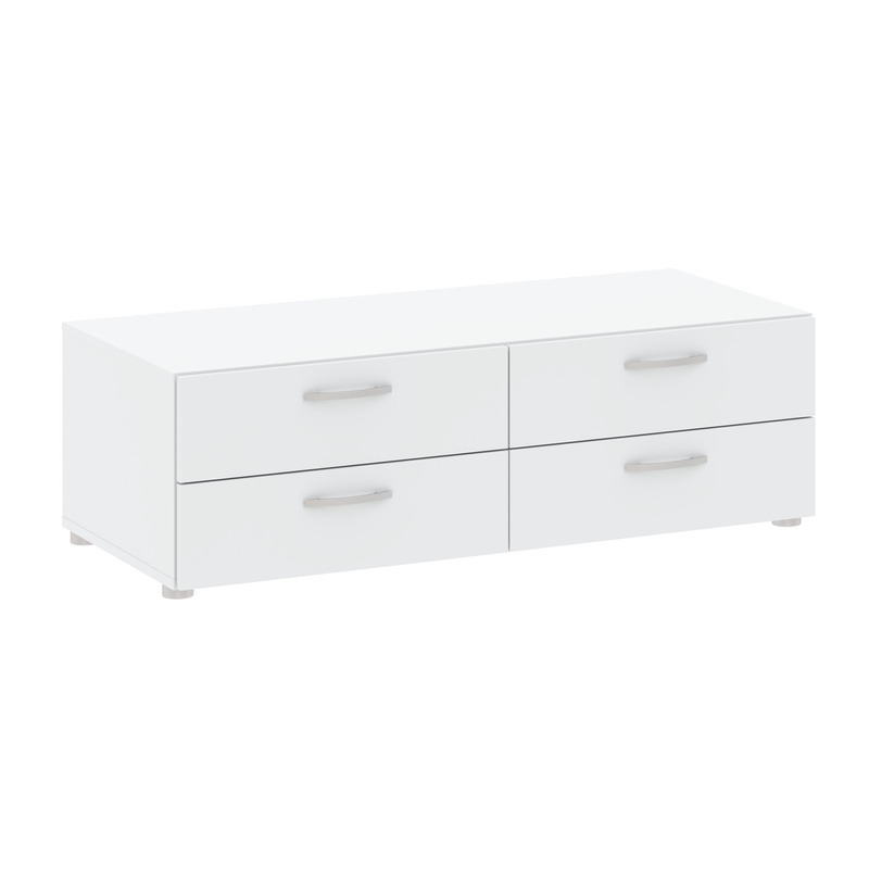 Komoda z szufladami 110 cm do salonu BARENA biały