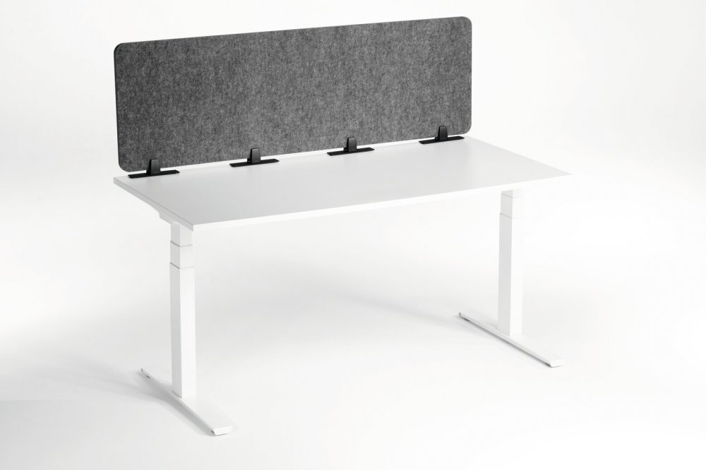 Przegroda na biurko Durable Effect 160, filc, 160x50cm, szary