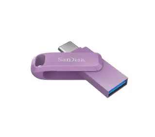 Pamięć USB SanDisk Ultra Dual Drive Go 128GB - Typ-C, lawendowy