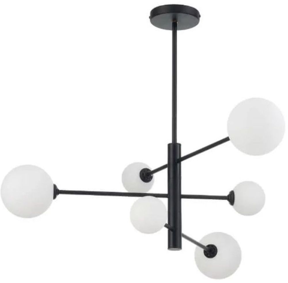 Light Prestige Dorado lampa podsufitowa 6x40 W biała-czarna LP-002/6PBK