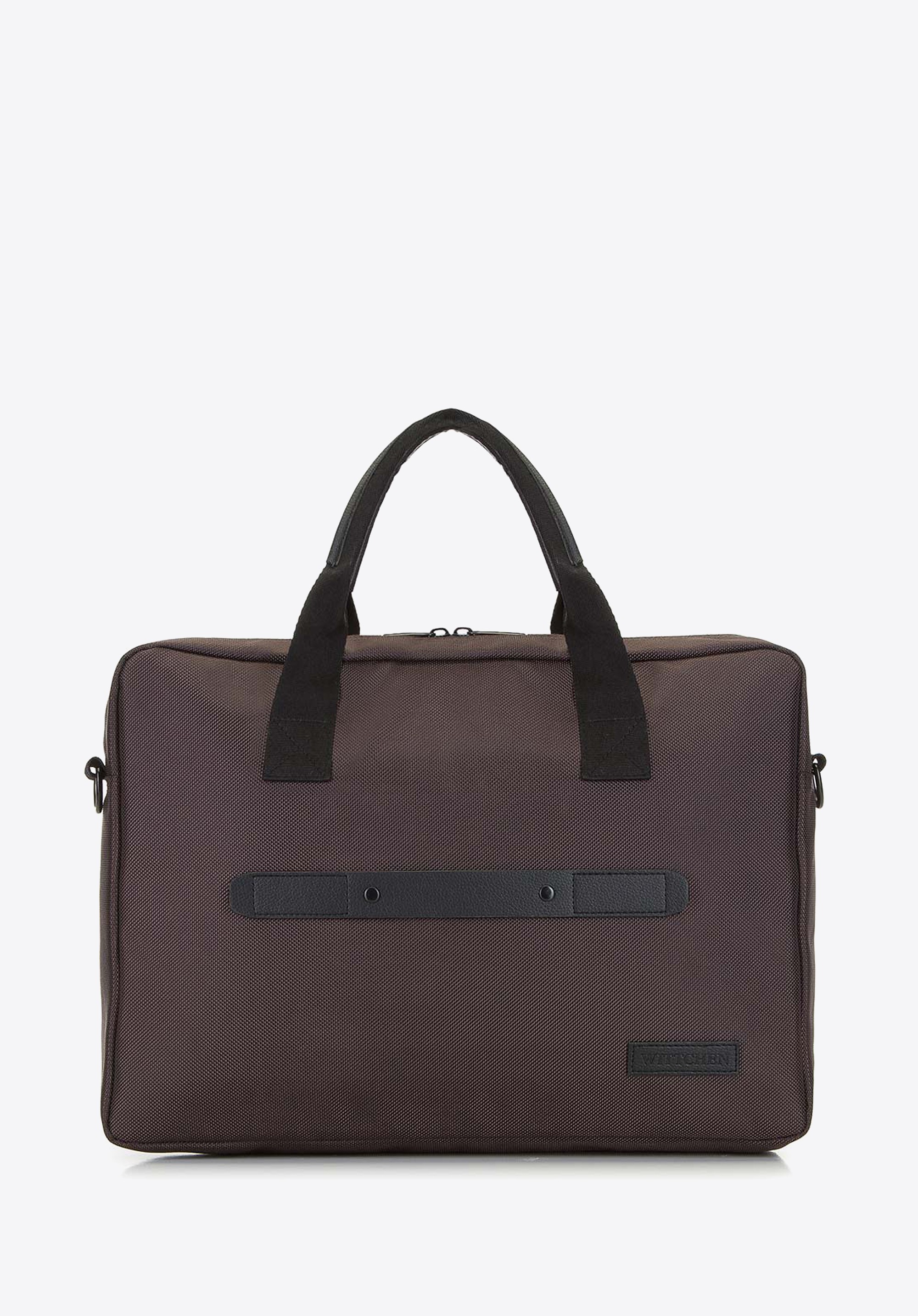 Męska torba na laptopa 15,6” klasyczna brązowo-czarna