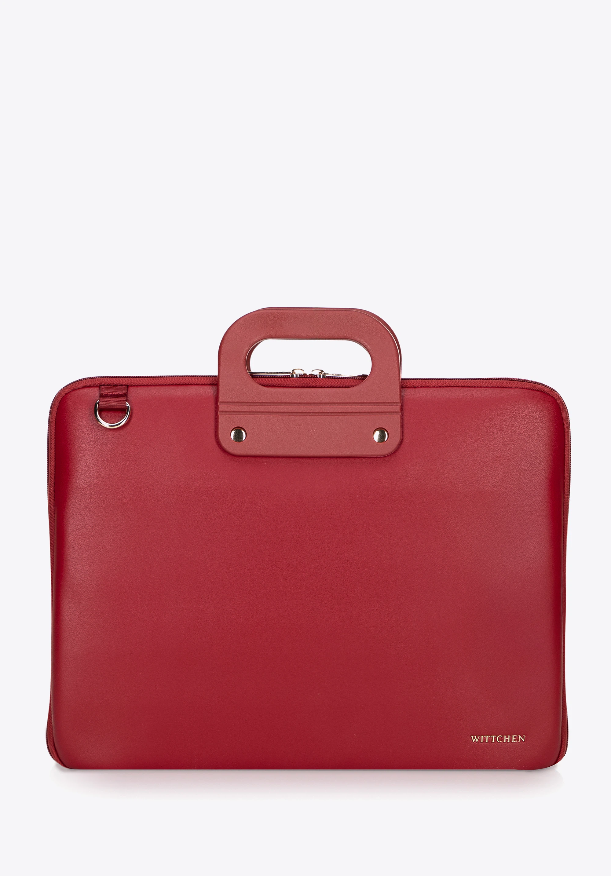 Torba na laptopa 15” z imitacji skóry czerwona