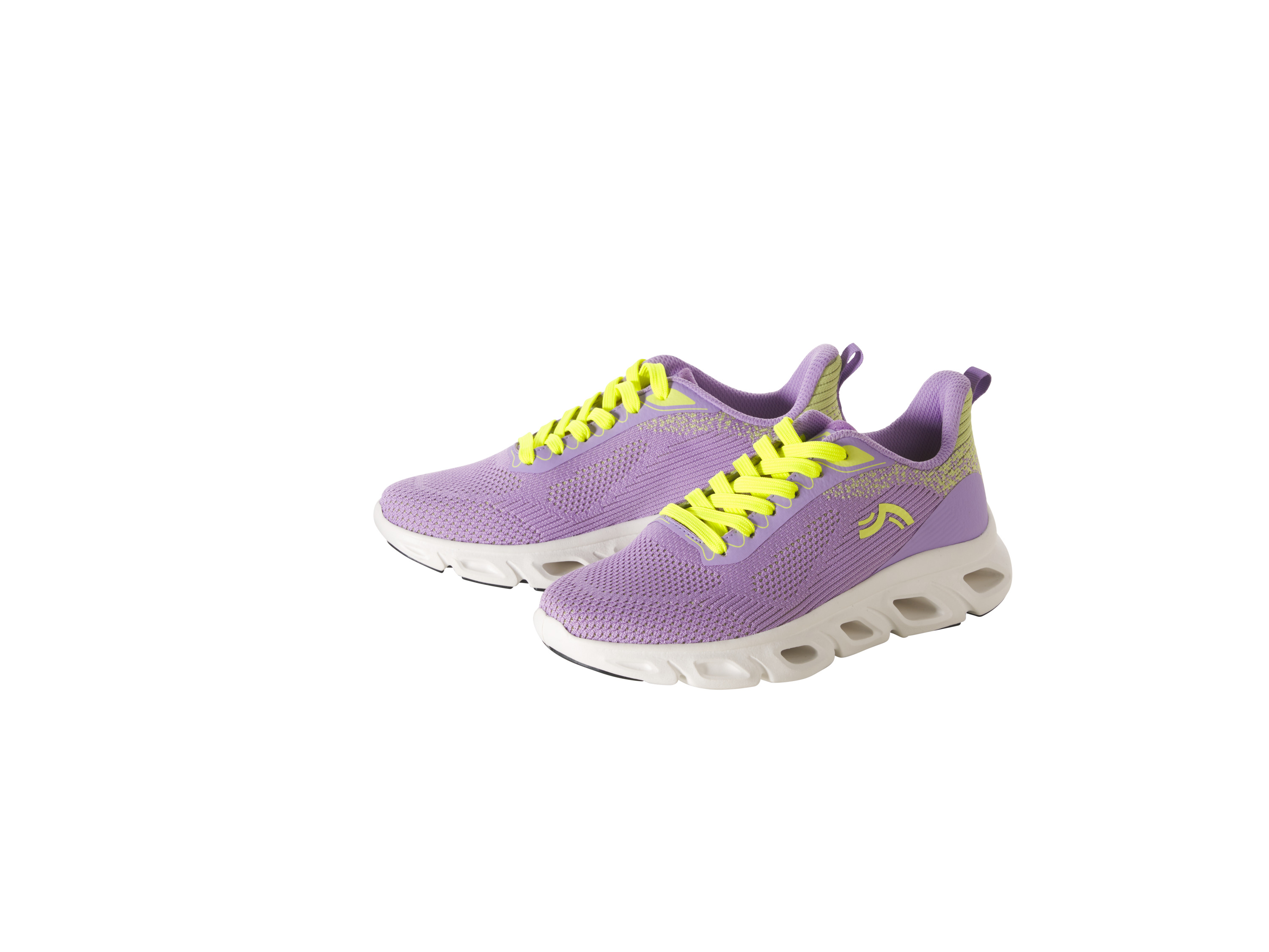 Buty sportowe damskie CRIVIT Maffashion, Fioletowy/zielony, Rozmiar 38, Oddychająca cholewka, Lekka podeszwa EVA