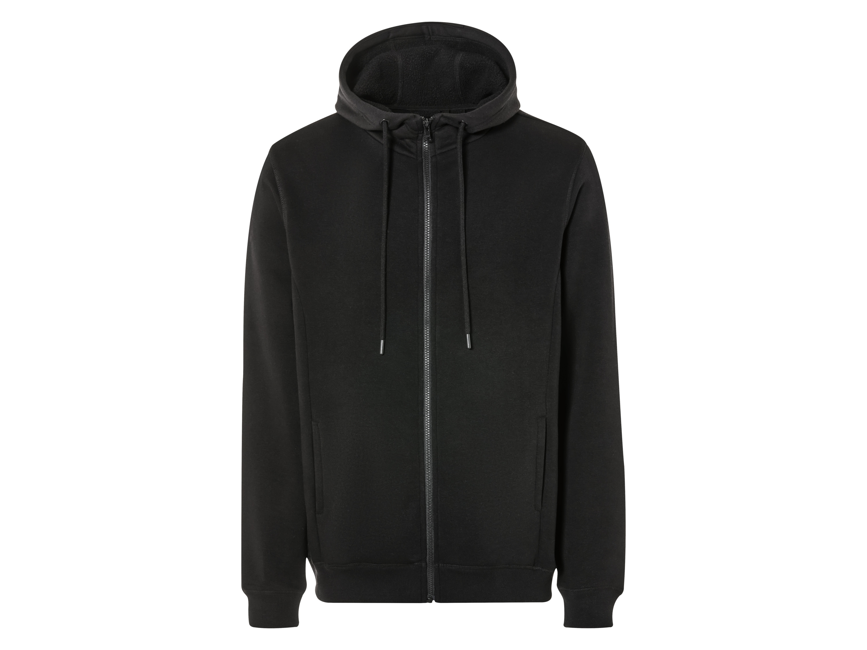 Livergy Bluza dresowa męska z polarem L 52/54, Czarny