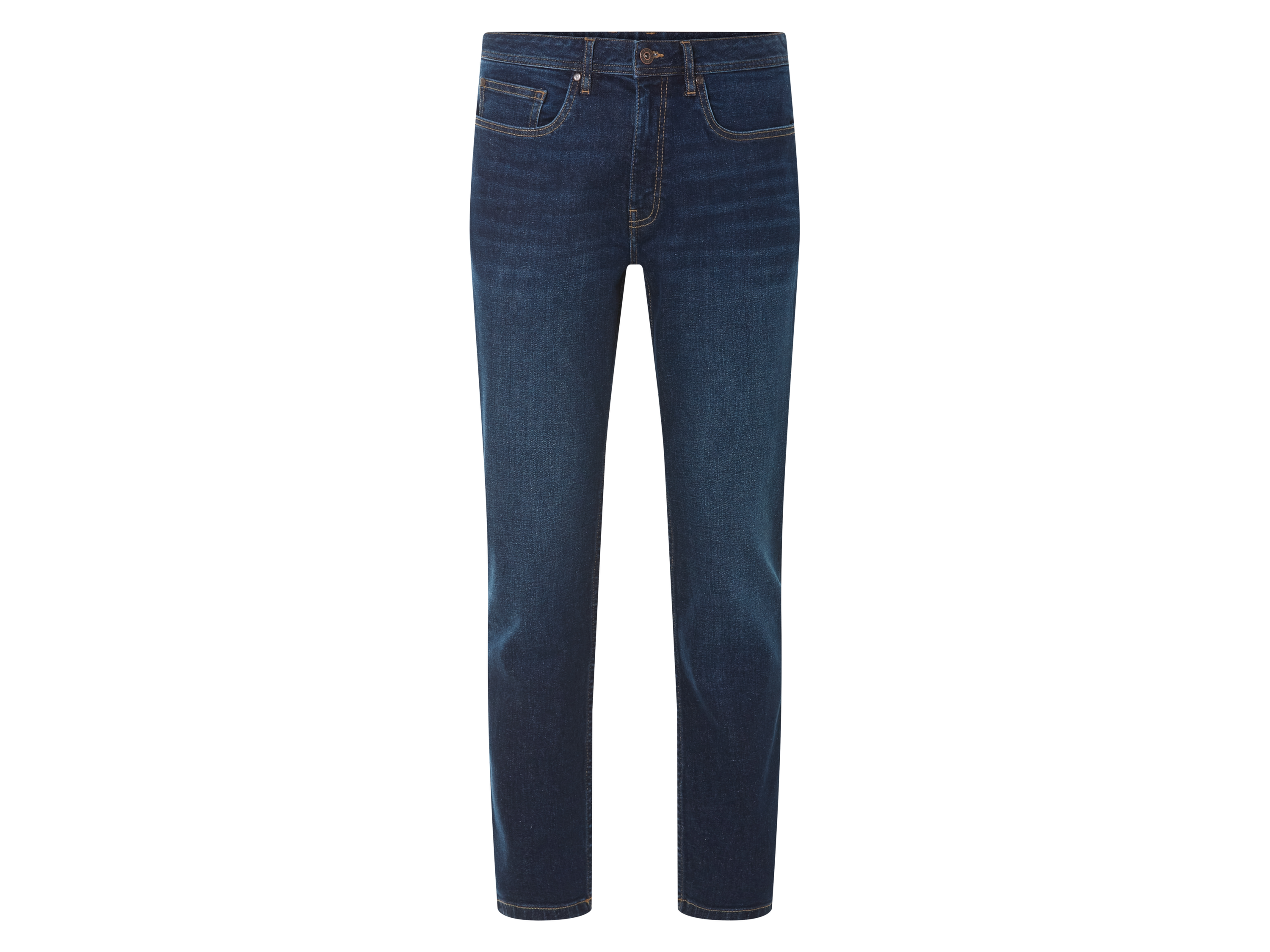 esmara Men Jeansy slim fit męskie, Niebieski, 48 (32/32), 5-kieszeniowy styl, Wysoka zawartość bawełny, Elastan Lycra