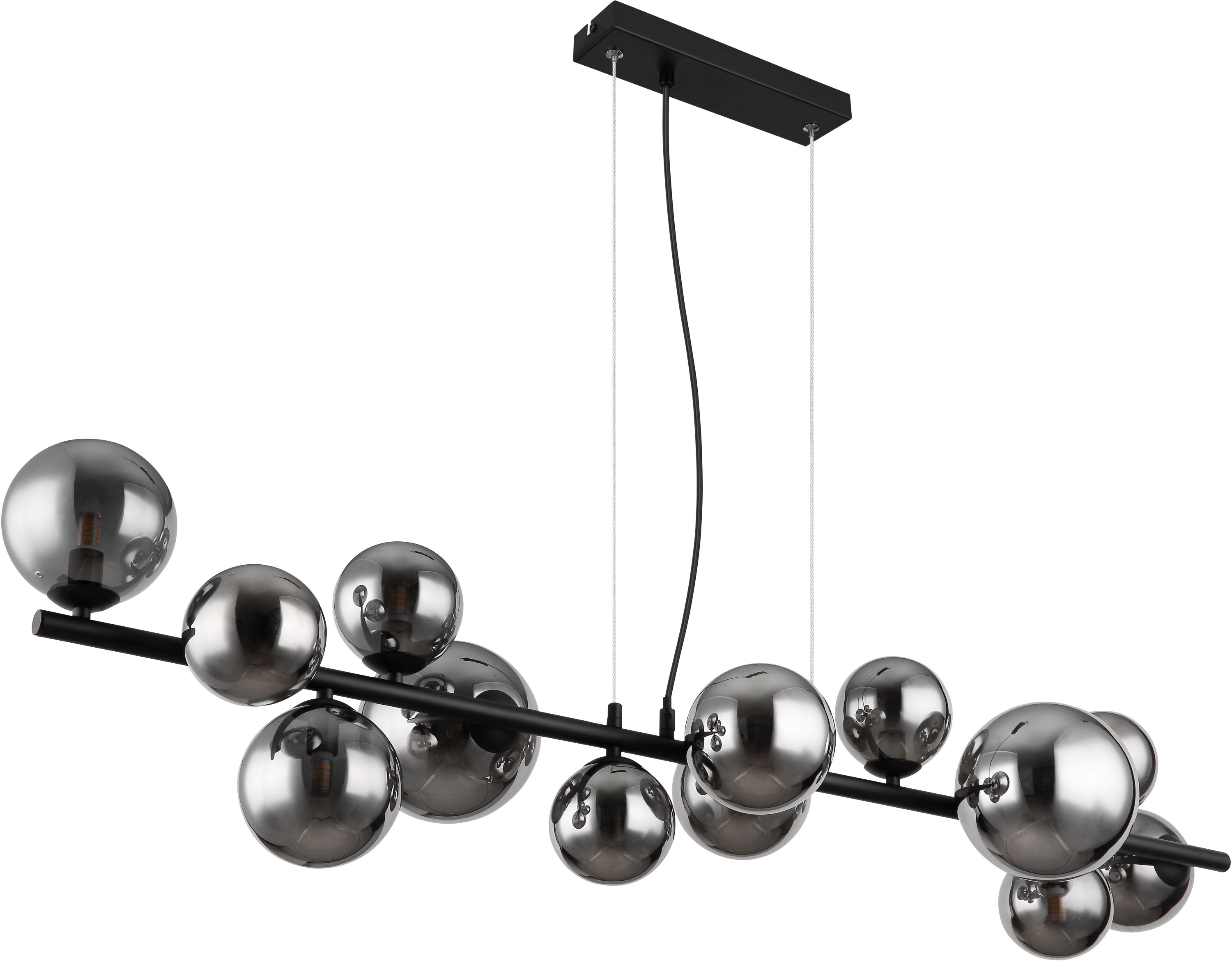 Darmowa Dostawa - Lampa wisząca powyżej 6x3.5 W czarny Globo Lighting Riha 5613313H