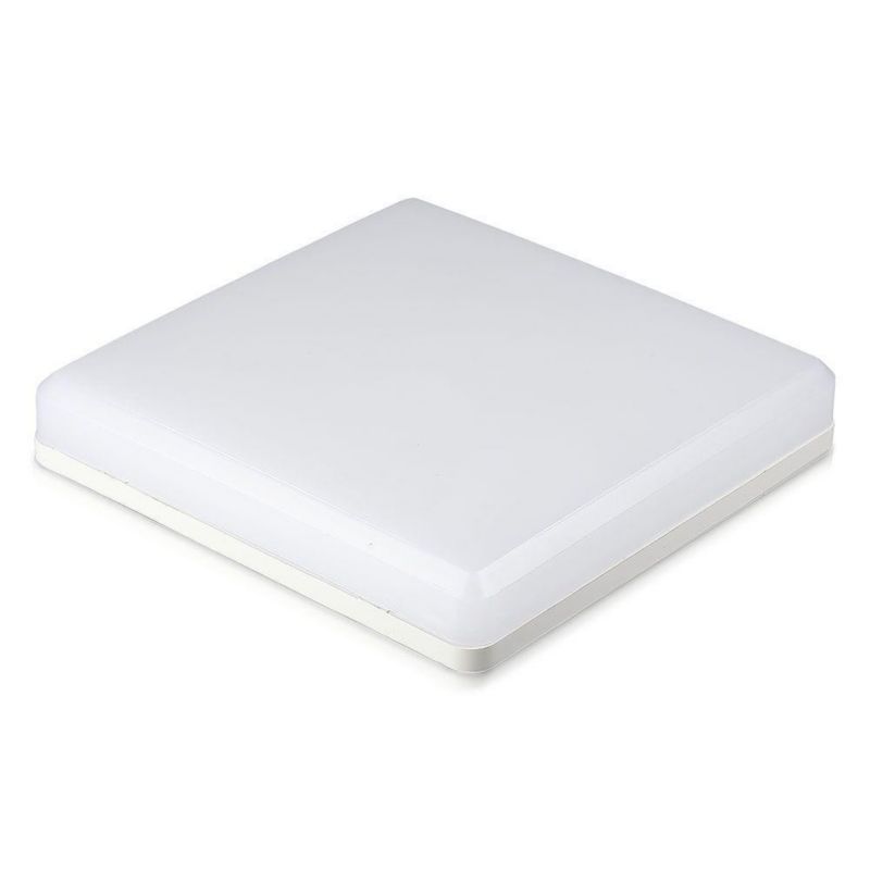 Plafon sufitowy nowoczesny V-TAC biały LED 25W 3000K 2500lm IP44 wym: 5 x 30 x 30 cm tworzywo sztuczne - 1 szt.