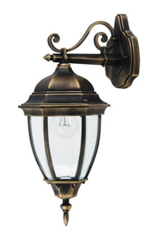 Kinkiet ścienny zewnętrzny Rabalux Toronto antyczne złoto 1 x E27 x 60W IP44 wym: 49 x 20,5 x 27 cm - 1 szt.
