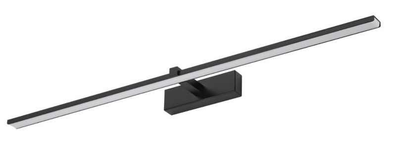 Kinkiet ścienny IdeaLED Venus czarno-biały nad lustro LED 18W 4200K 1100lm IP44 wym: 5 x 90 x 13 cm - 1 szt.
