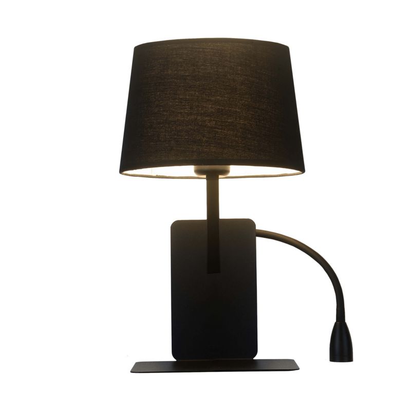 Kinkiet Light Prestige Dakota czarny prawostronny 2 x E27 x 60W IP20 wym: 38,5 x 23 x 25 cm tkanina - 1 szt.