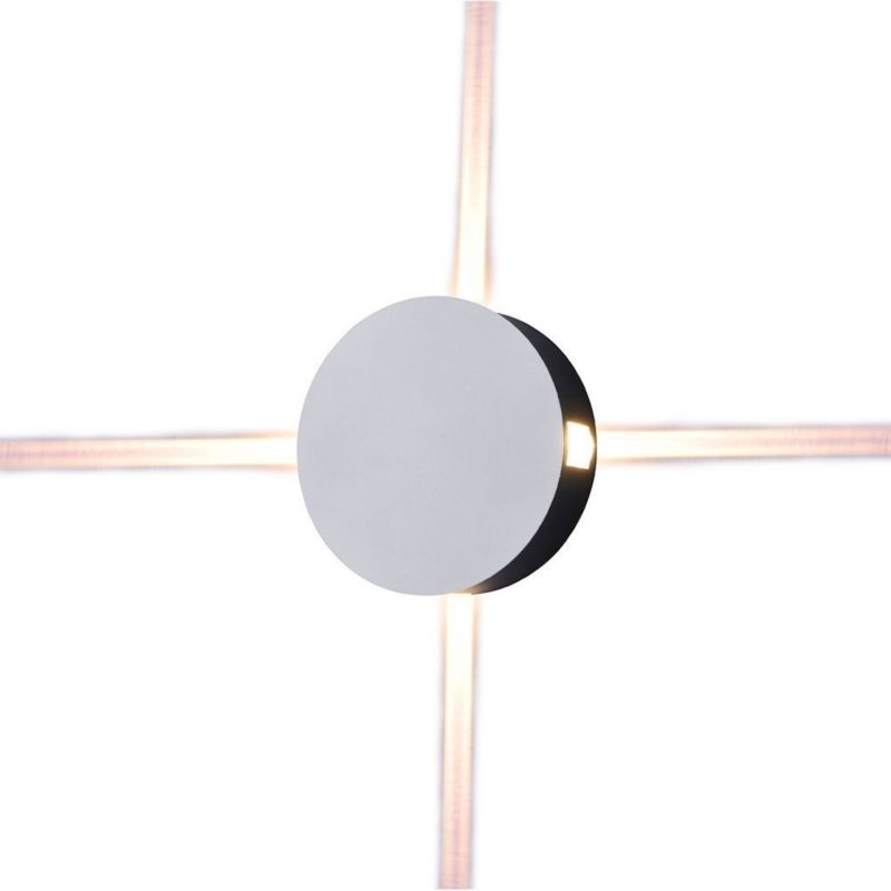 Kinkiet ścienny zewnętrzny V-TAC biały LED 4W 3000K 440lm IP65 wym: 15 x 15 x 5 cm aluminium - 1 szt.