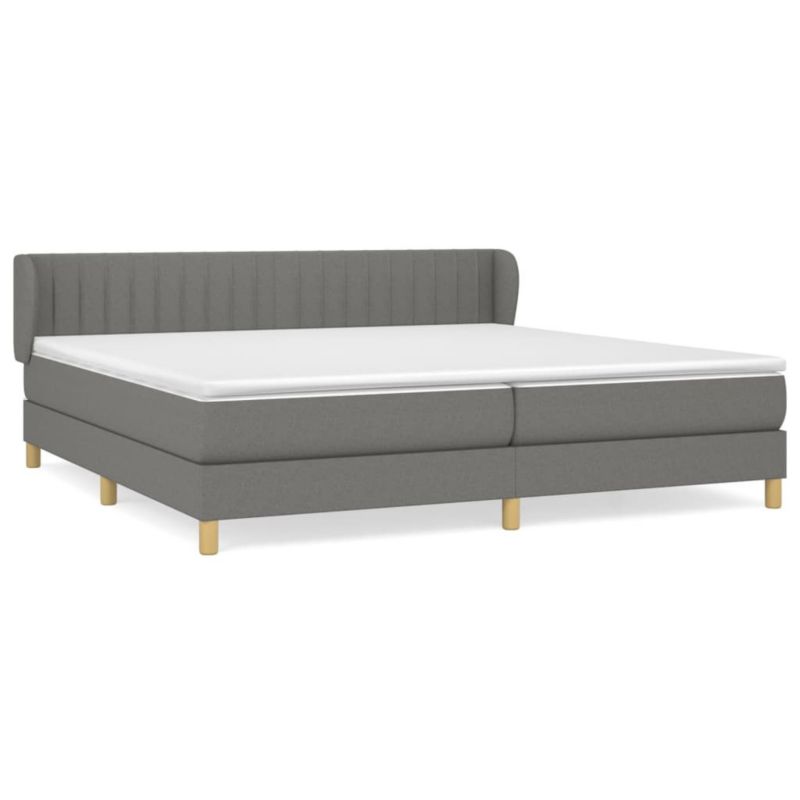 Łóżko kontynentalne WaszeMeble 200x200 cm ciemnoszara WM-3126990 1 szt.