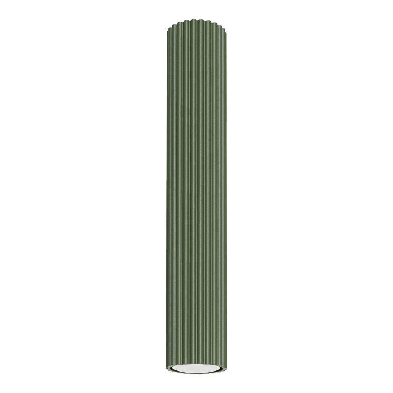 Spot sufitowy Sollux Lighting Karbon zielony oliwkowy 1 x GU10 x IP20 wym: 40 x 6,5 x 6,5 cm - 1 szt.