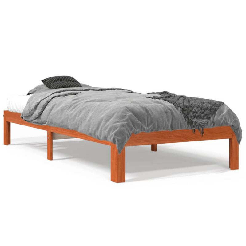 Łóżko drewniane WaszeMeble 75x190 cm brąz WM-844163 1 szt.