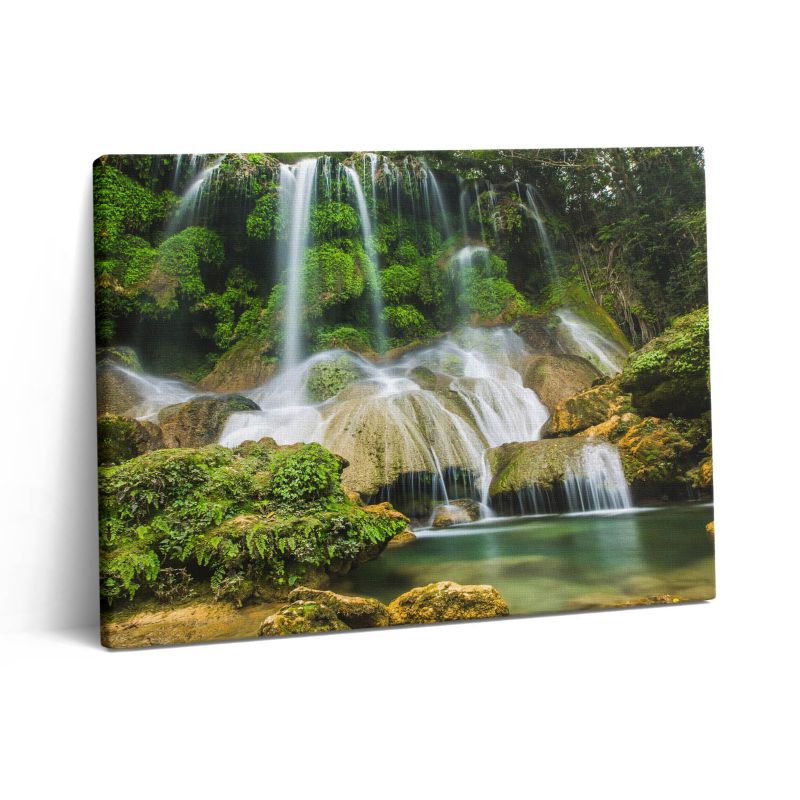 Obraz na płótnie Wallfluent 80x60 cm Naturalny dziki wodospad 1 szt.