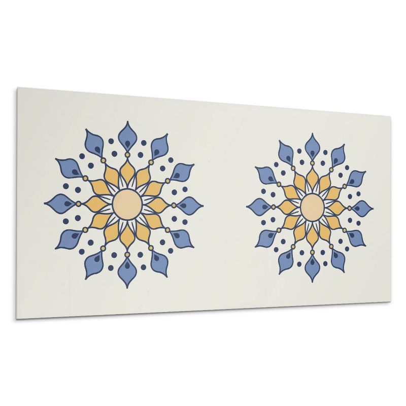 Kafelki samoprzylepne Wallfluent 40x20 cm Wzór mandali z kwiatowymi detalami 10 szt.