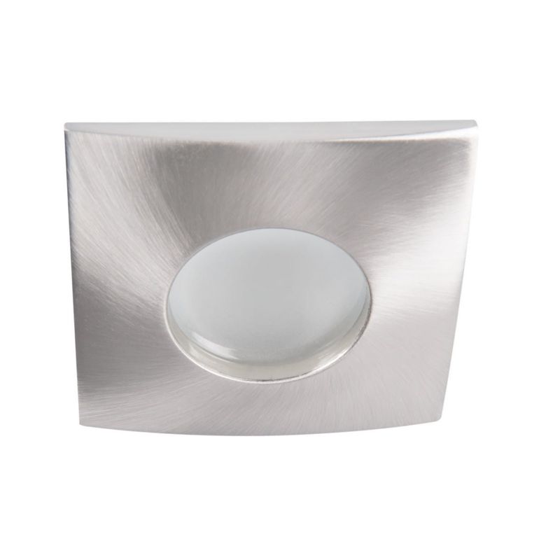 Oprawa sufitowa wpuszczana Kanlux Qules łazienkowa srebrna 1 x GU10 x 35W IP44 wym: 8 x 8 cm kwadratowa - 1 szt.