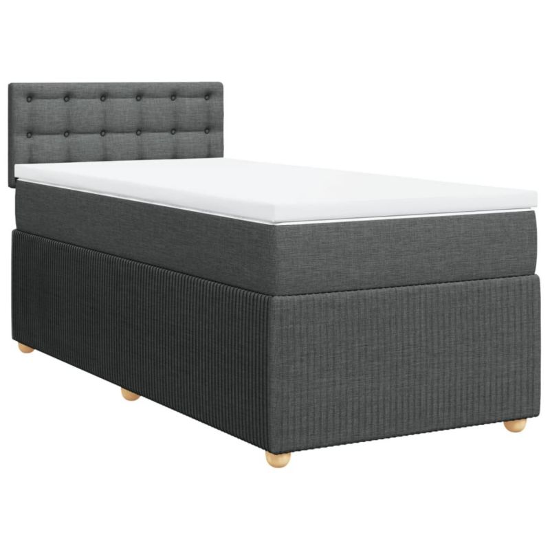 Łóżko kontynentalne WaszeMeble 100x200 cm ciemnoszara WM-3289682 1 szt.