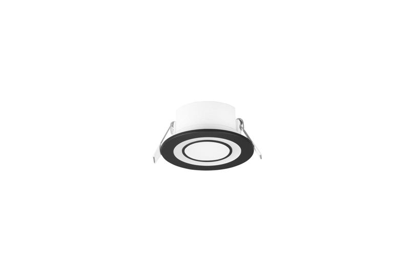 Oprawa sufitowa wpuszczana Trio Core czarno-biała LED 5W 3000K 450 lm IP20 wym: 8,2 x 8,2 cm okrągła - 1 szt.
