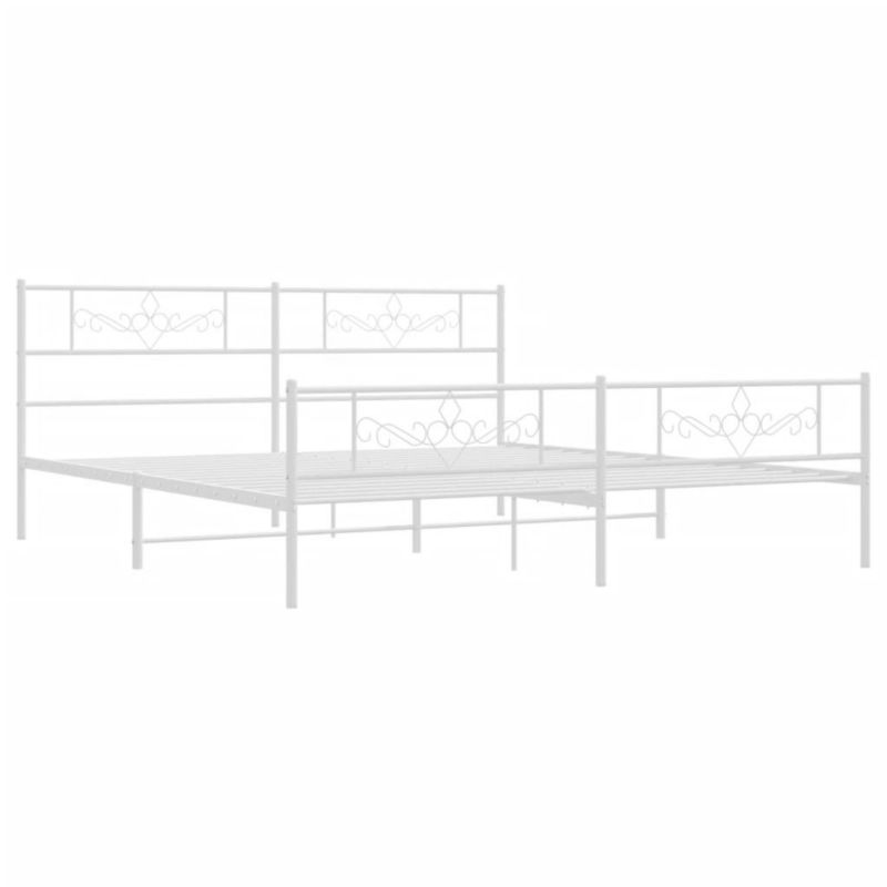 Łóżko metalowe WaszeMeble 193x203 cm biała WM-355340 1 szt.