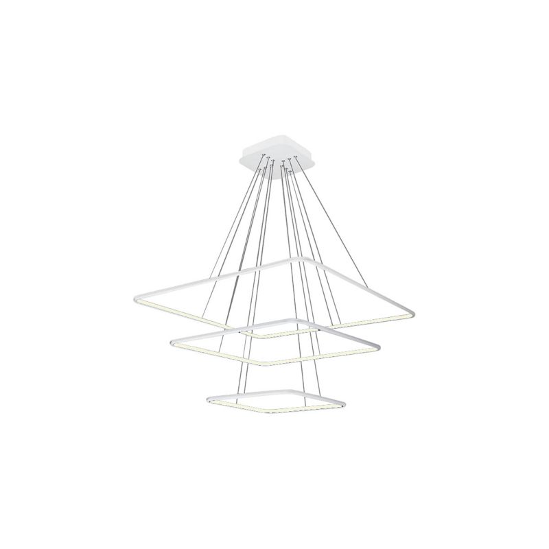 Żyrandol Milagro Nix 5151 biały szerokość 80 cm wbudowany LED 117W 1 szt.