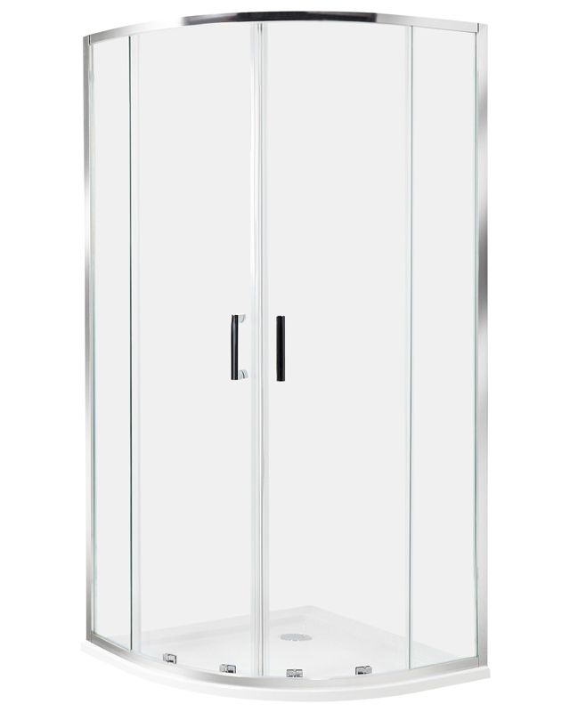 Kabina prysznicowa Jukatan 90 x 90 x 185 cm Srebrny 1 szt.