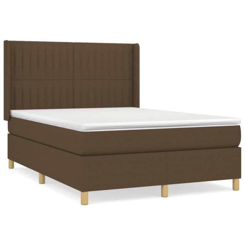 Łóżko kontynentalne WaszeMeble 140x200 cm brązowe WM-3132156 1 szt.