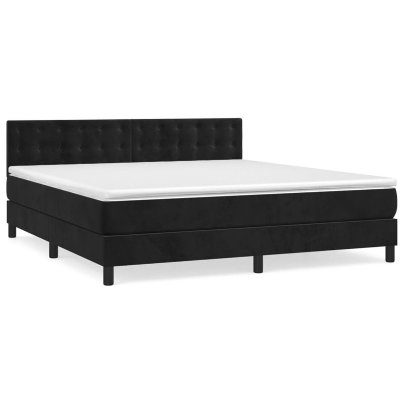 Łóżko kontynentalne WaszeMeble 180x200 cm czarne WM-3141559 1 szt.