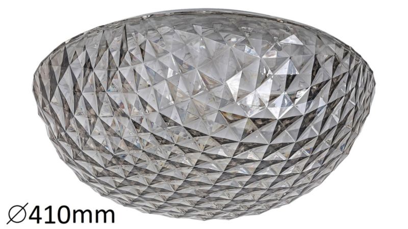 Plafon sufitowy Rabalux Jillian popielaty LED 24W 3000K 2400lm IP20 wym: 17 x 41 x 41 cm metal - 1 szt.