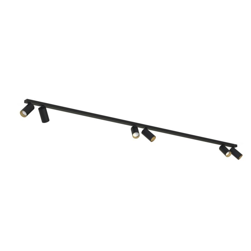 Spot Nowodvorski Lighting Mono czarno-złoty 6 x GU10 x 10W IP20 wym: 20 x 214 cm - 1 szt.