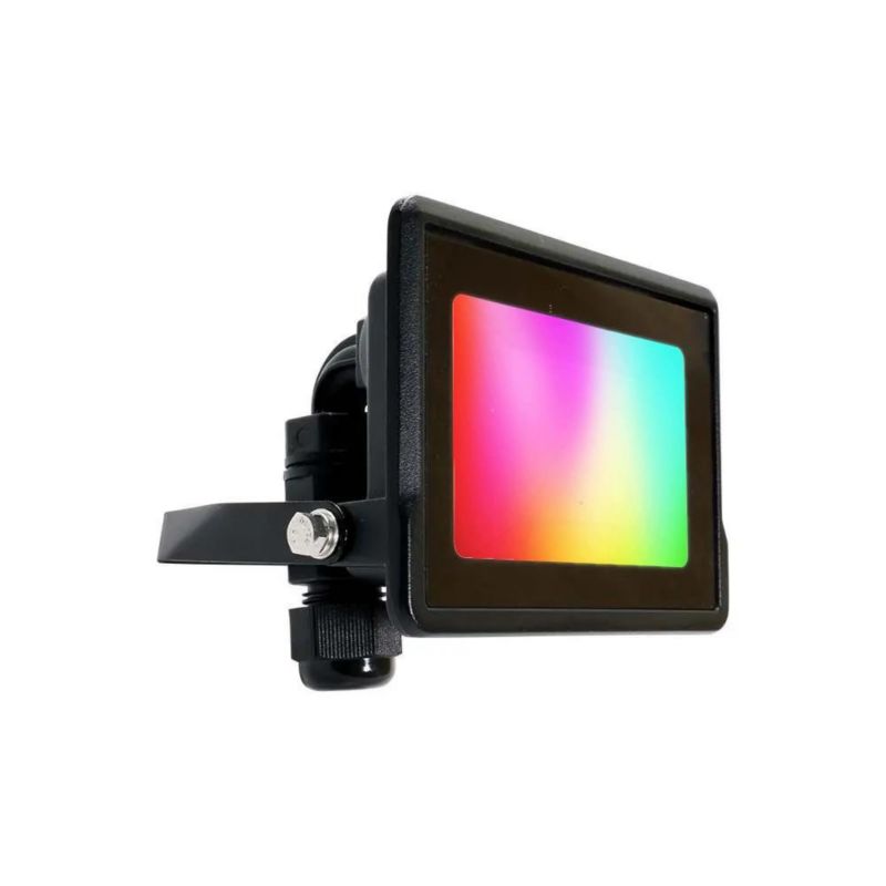 Naświetlacz LED V-TAC czarny LED 10W 3000K-6500K 725lm IP65 wym: 10 x 13,8 x 6 cm aluminium - 1 szt.
