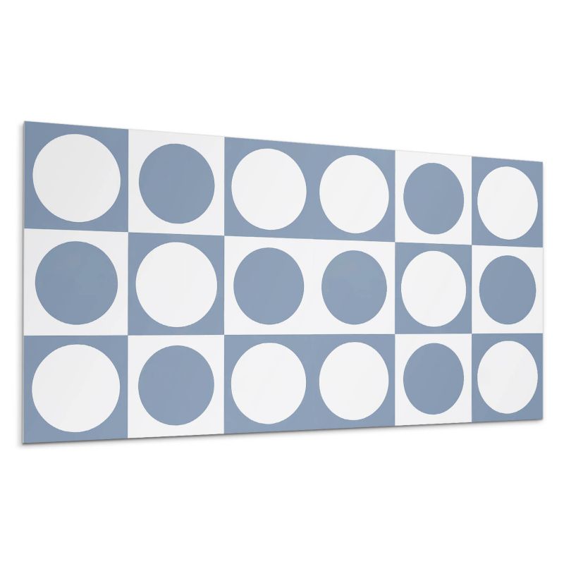 Kafelki samoprzylepne Wallfluent 60x30 cm Siatkowe kręgi w geometrycznym stylu 6 szt.