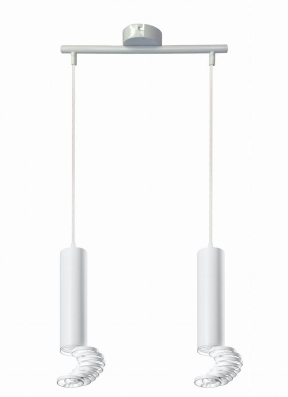 Lampa sufitowa wisząca Candellux Tuba 8636 biała tuba 2xGU10 x 50W 1 szt.