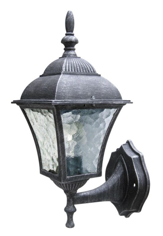 Kinkiet ścienny zewnętrzny Rabalux Toscana srebrny antyczny-przezroczysty 1 x E27 x IP43 wym: 37 x 14,5 x 20 cm - 1 szt.