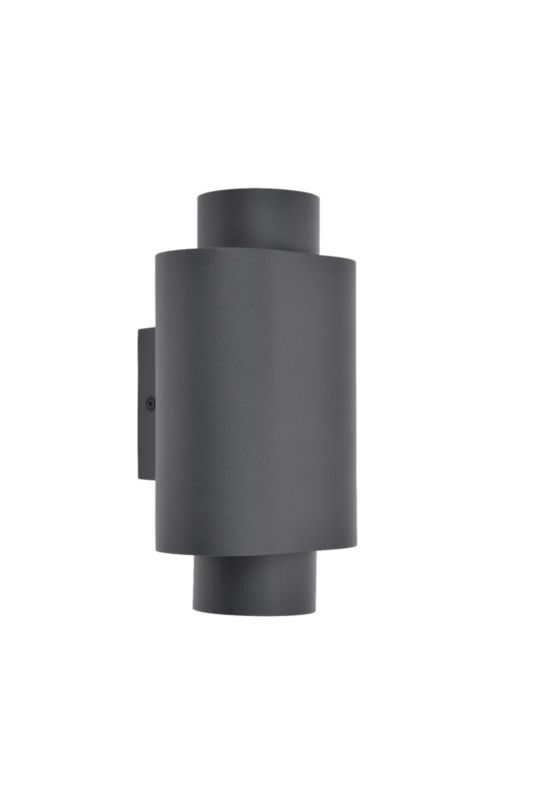 Kinkiet ścienny zewnętrzny Lutec Cypres szaro-biały 2 x GU10 x 7W IP44 wym: 20,2 x 10,9 x 9,6 cm - 1 szt.