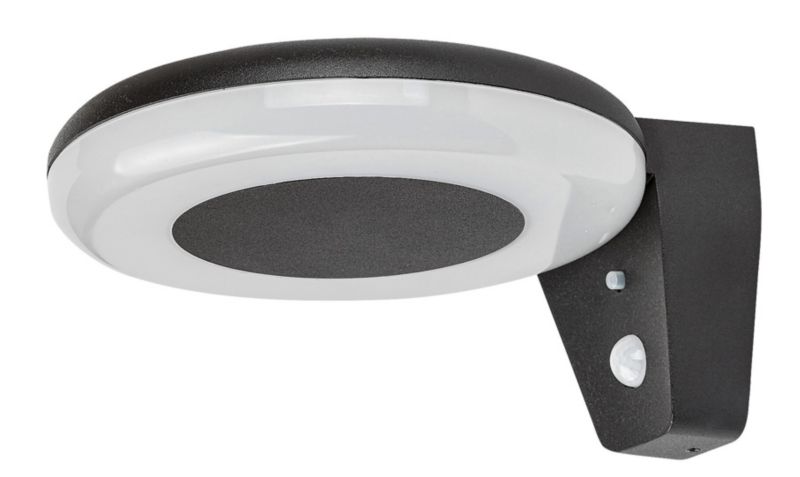 Kinkiet solarny z czujnikiem Rabalux Certovo czarno-biały LED 4W 4000K 360lm IP44 wym: 10 x 18,5 x 22 cm aluminium - 1 szt.