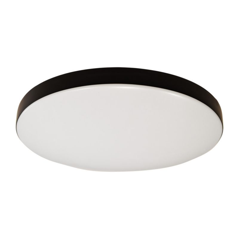 Plafon sufitowy nowoczesny Milagro Maya czarno-biały LED 13W 4000K 1650lm IP44 wym: 6 x 33 x 33 cm tworzywo sztuczne - 1 szt.