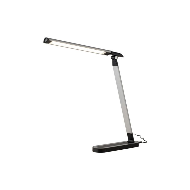 Lampka biurkowa Nowodvorski Lighting Chic szaro-czarna LED 7.5W 400lm IP20 wym: 40 x 6.5 x 38.5 cm aluminium - 1 szt.