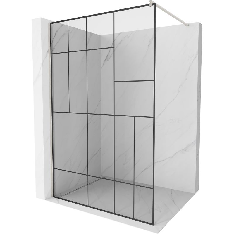 Ścianka prysznicowa Mexen Kioto czarny wzór 120 x 200 cm 800-120-101-97-78 1 szt.