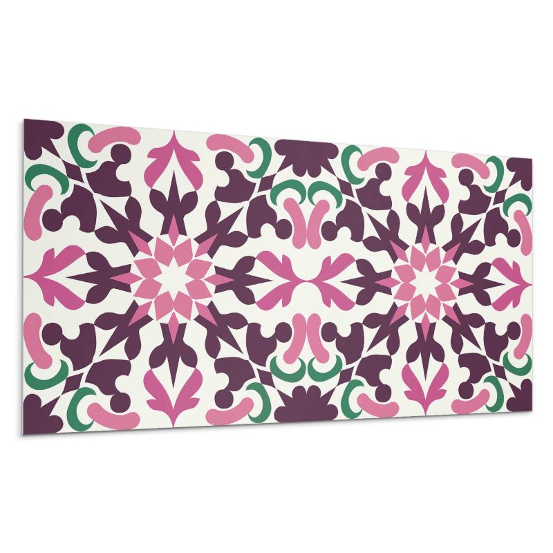 Kafelki samoprzylepne Wallfluent 60x30 cm Wzór roślinny w harmonijnej symetrii 6 szt.