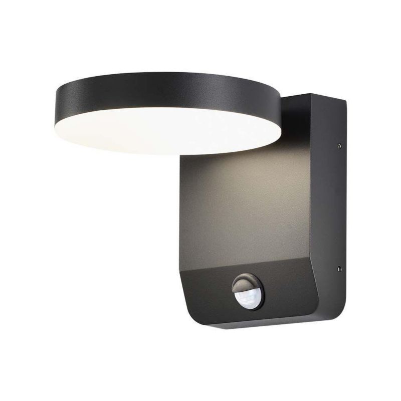 Kinkiet zewnętrzny z czujnikiem V-TAC 11020S czarny LED 17W 4000K 2480lm IP65 wym: 16 x 16 x 20,6 cm aluminium - 1 szt.
