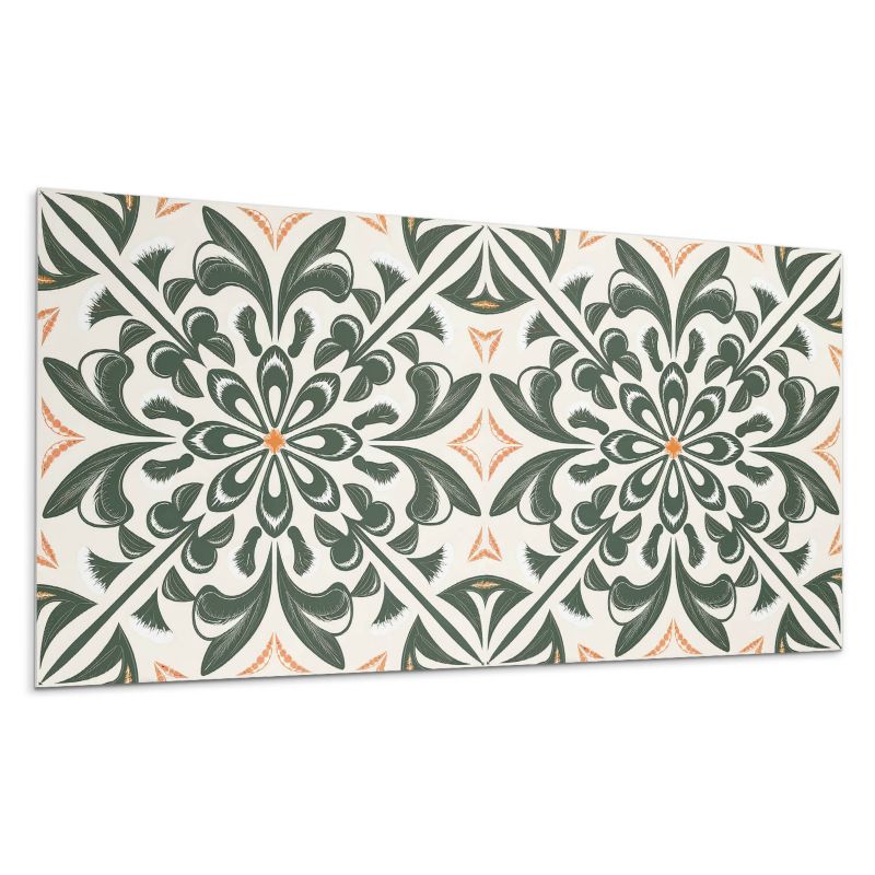Kafelki samoprzylepne Wallfluent 60x30 cm Kwiaty w otoczeniu liści 6 szt.