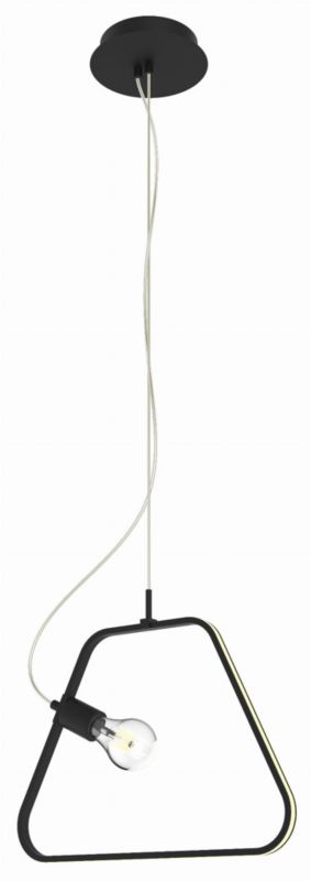 Lampa sufitowa wisząca Candellux Ikaria czarna wym: 120 x 44 x 14 cm wbudowany LED 12W 1 szt.