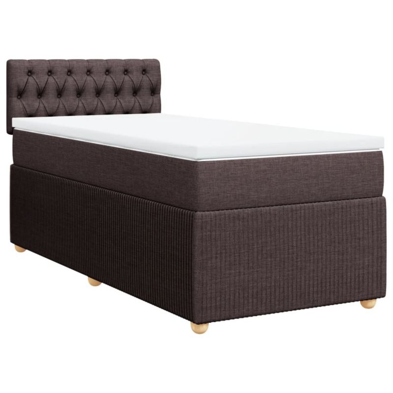 Łóżko kontynentalne WaszeMeble 90x200 cm brązowe WM-3289649 1 szt.