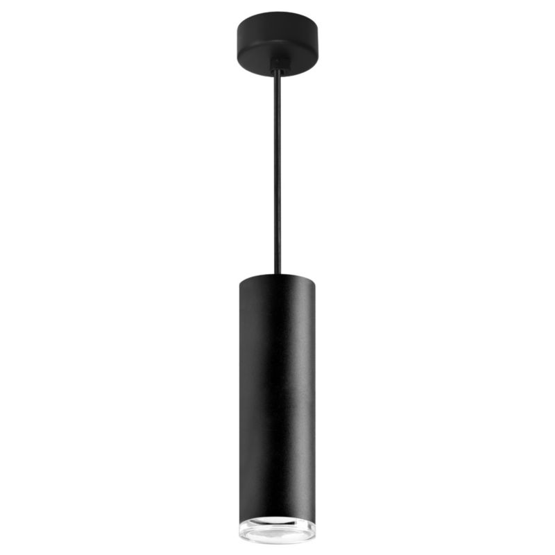 Lampa wisząca Polux Turyn czarno-przeźroczysta akryl punktowa tuba 1xGU10 x 10W 1 szt.
