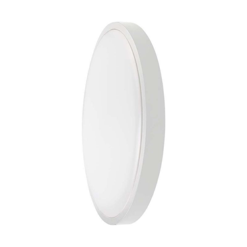 Plafon sufitowy nowoczesny V-TAC biały LED 24W 6500K 2500lm czujnik IP44 wym: 6,1 x 35 x 35 cm tworzywo sztuczne - 1 szt.