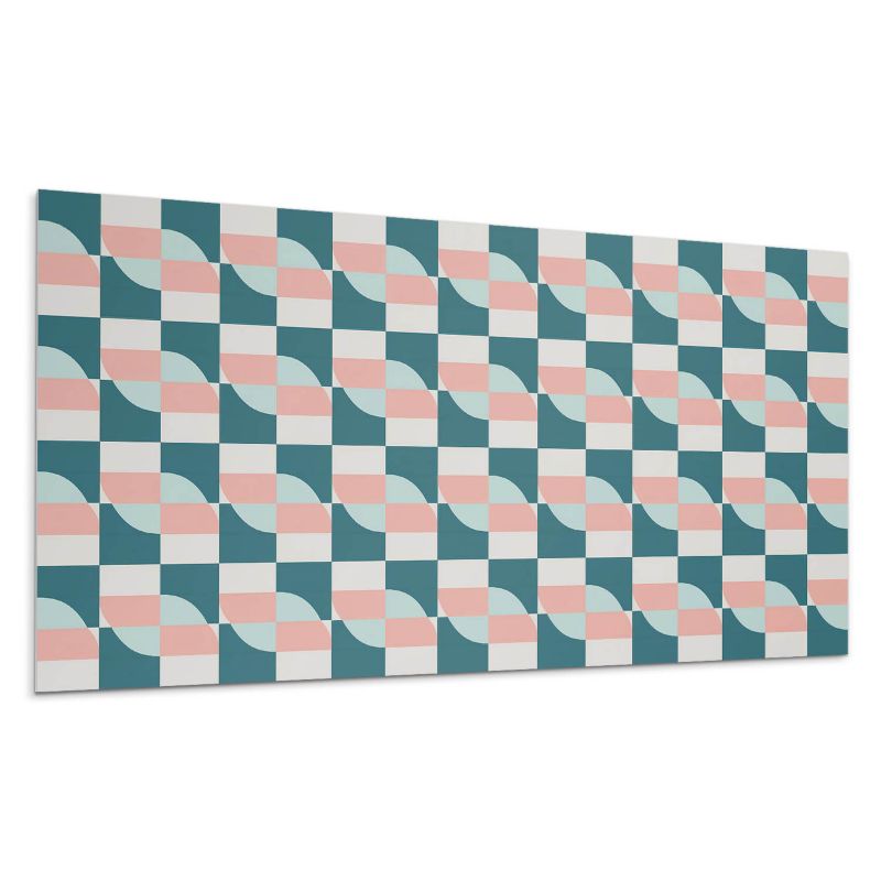 Kafelki samoprzylepne Wallfluent 60x30 cm Wzór kratki w stylu geometrycznym 6 szt.