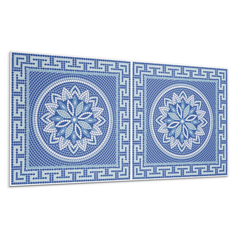 Kafelki samoprzylepne Wallfluent 60x30 cm Wzór mozaiki z motywem kwiatowym 6 szt.
