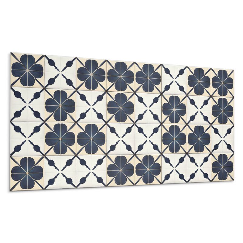 Kafelki samoprzylepne Wallfluent 60x30 cm Kwiaty na stonowanym tle 6 szt.