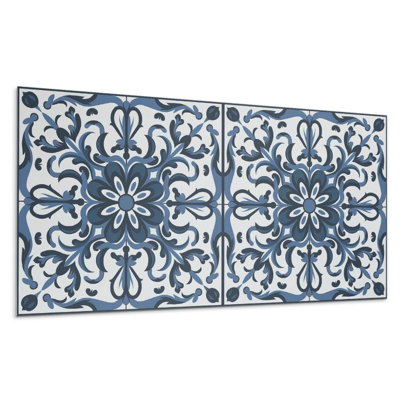 Kafelki samoprzylepne Wallfluent 60x30 cm Ornamentalne kwiaty w stylu artystycznym 6 szt.